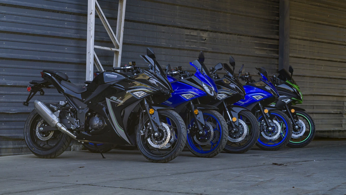 Moto Motorrad, vista lateral